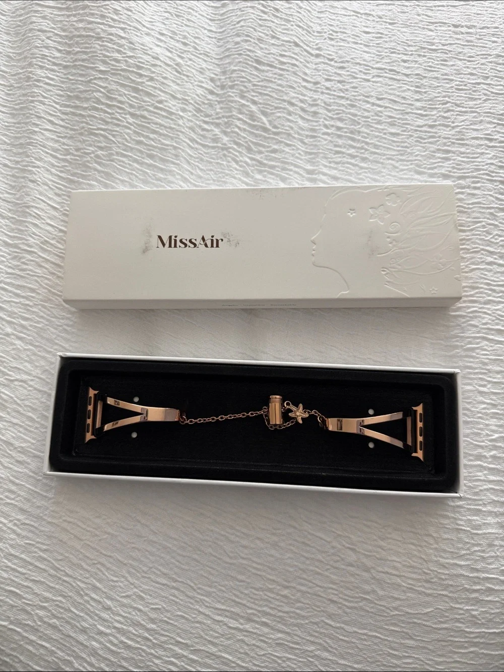 MissAir Rose Gold Watch Band Connector Set